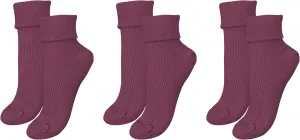 100% Organic Cotton Luxury Women's Socks 3-Pack. Made in Italy.