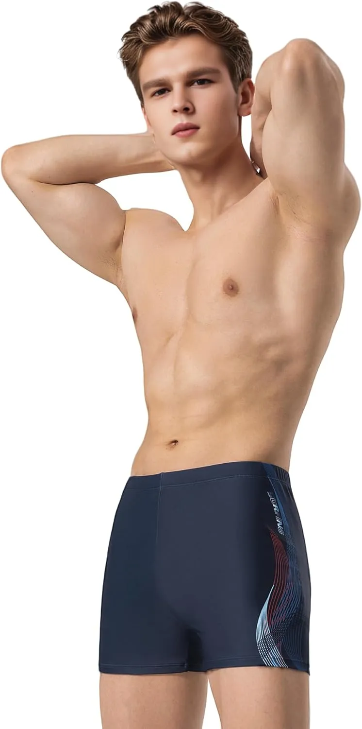 361º Jammers Swimsuit for Men, Competition Lap Swim Suit, Square Leg Endurance Training