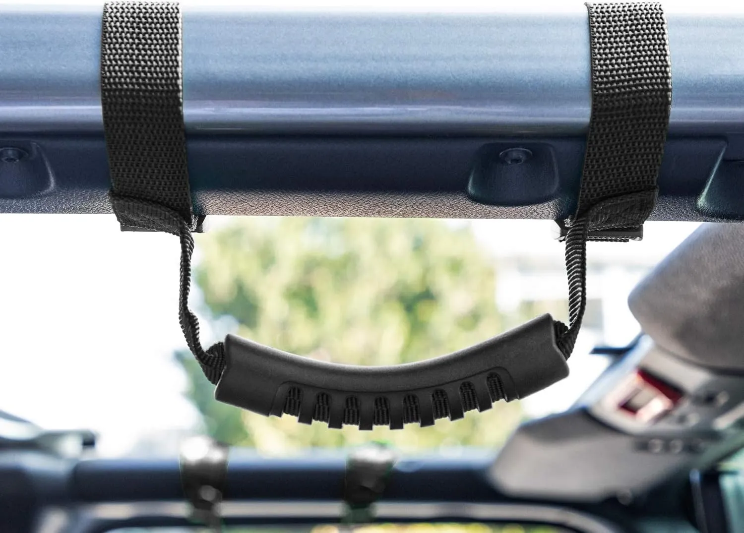 4 x Roll Bar Grab Handles Grip Handle for Jeep Wrangler YJ TJ JK JKU JL JLU Sports Sahara Freedom Rubicon X & Unlimited 1955-2024 2025 (Black)