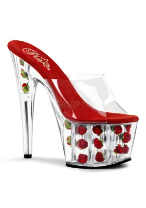 7" Heel, 2 3/4" PF Flower-filled Slide