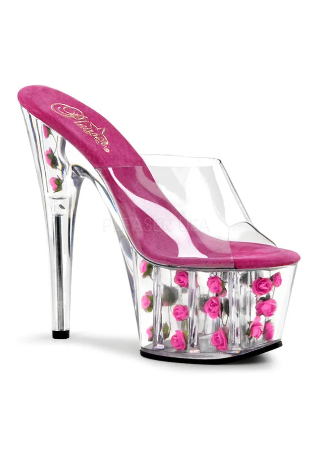 7" Heel, 2 3/4" PF Flower-filled Slide