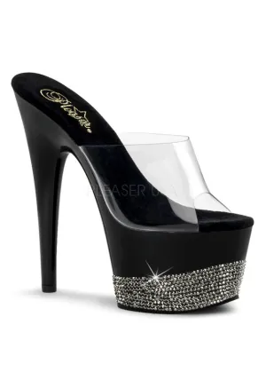 7" Heel, 2 3/4" PF Slide w/ Rhinestone Platform