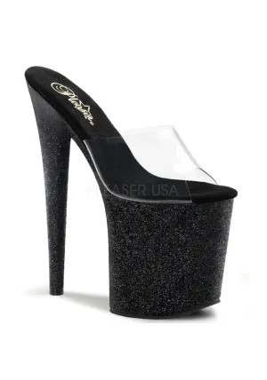 8" Heel, 4" PF Slide Featuring Glitter Covered Bottom