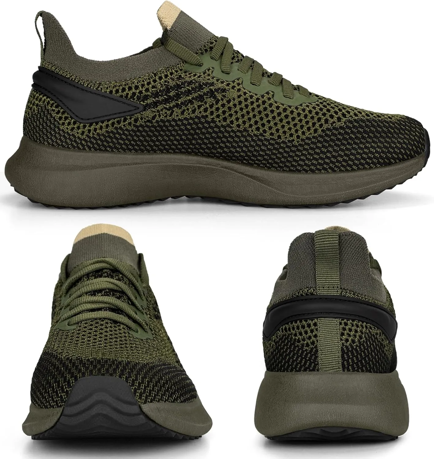 Abboos Running Shoes Womens Non Slip Gym Workout Shoes Lightweight Breathable Tennis Shoes Mesh Walking Sneakers