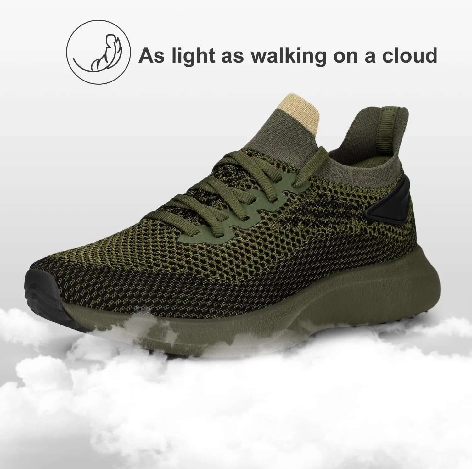 Abboos Running Shoes Womens Non Slip Gym Workout Shoes Lightweight Breathable Tennis Shoes Mesh Walking Sneakers