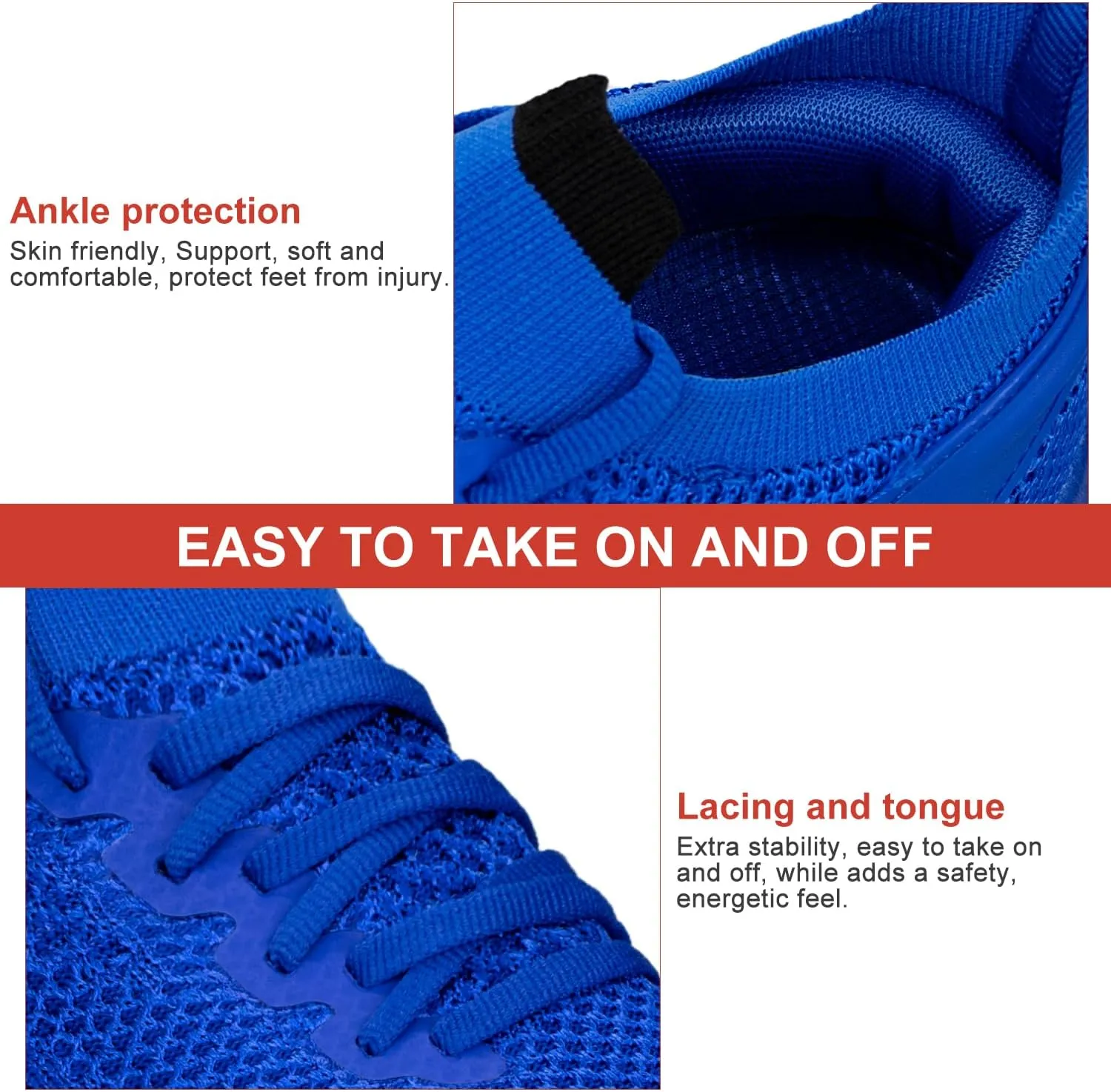 Abboos Women's Non Slip Gym Workout Shoes, Lightweight Breathable Tennis Shoes, Mesh Walking Sneakers