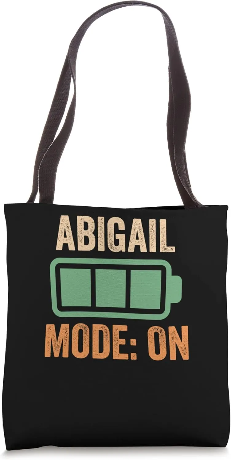 Abigail Mode On, Battery Design Tote Bag