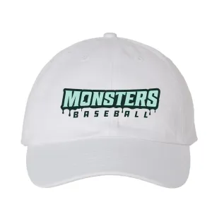 Adjustable Hat - Monsters Baseball - White