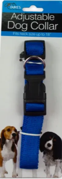 Adjustable Nylon Adjustable Dog Collar - by Duke's