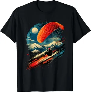Aesthetic Paraglider on Athletic Sports Paragliding T-Shirt