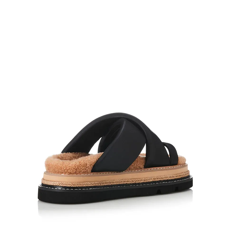 ALIAS MAE - Venga - Black Leather / Sherling
