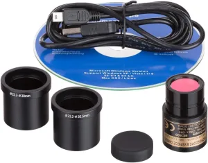 AmScope 5.0 MP USB Still & Live Video Microscope Imager Digital Camera   Calibration Kit