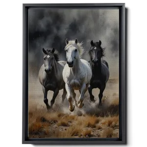 Animal Pictures Wall Art, Desert Running Horses Painting Picture Print on Canvas, Modern Wall Decor, Wildlife Wall Art, Animal Wall Decor, Horses Art Print, Canvas Wall Art, Arts