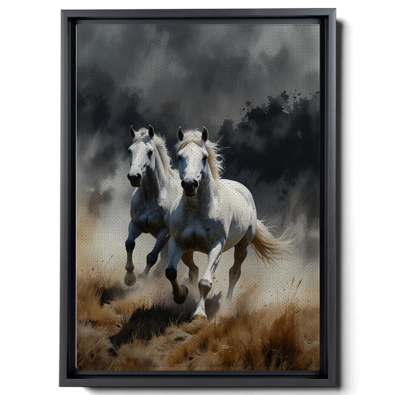 Animal Pictures Wall Art, Desert Running Horses Painting Picture Print on Canvas, Modern Wall Decor, Wildlife Wall Art, Animal Wall Decor, Horses Art Print, Canvas Wall Art, Wall