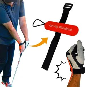 Anti-Flip Stick® Golf Training Aid Wristband | Golf Swing Trainer | Wrist & Impact Training Aid | Get Proper Wrist Feel & Wrist Hinge Through Impact