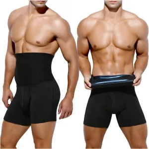 Arjen Kroos Men's Sauna Sweat Pants Weight Loss Shapewear Compression Pants Waist Trainer Workout Sauna suit