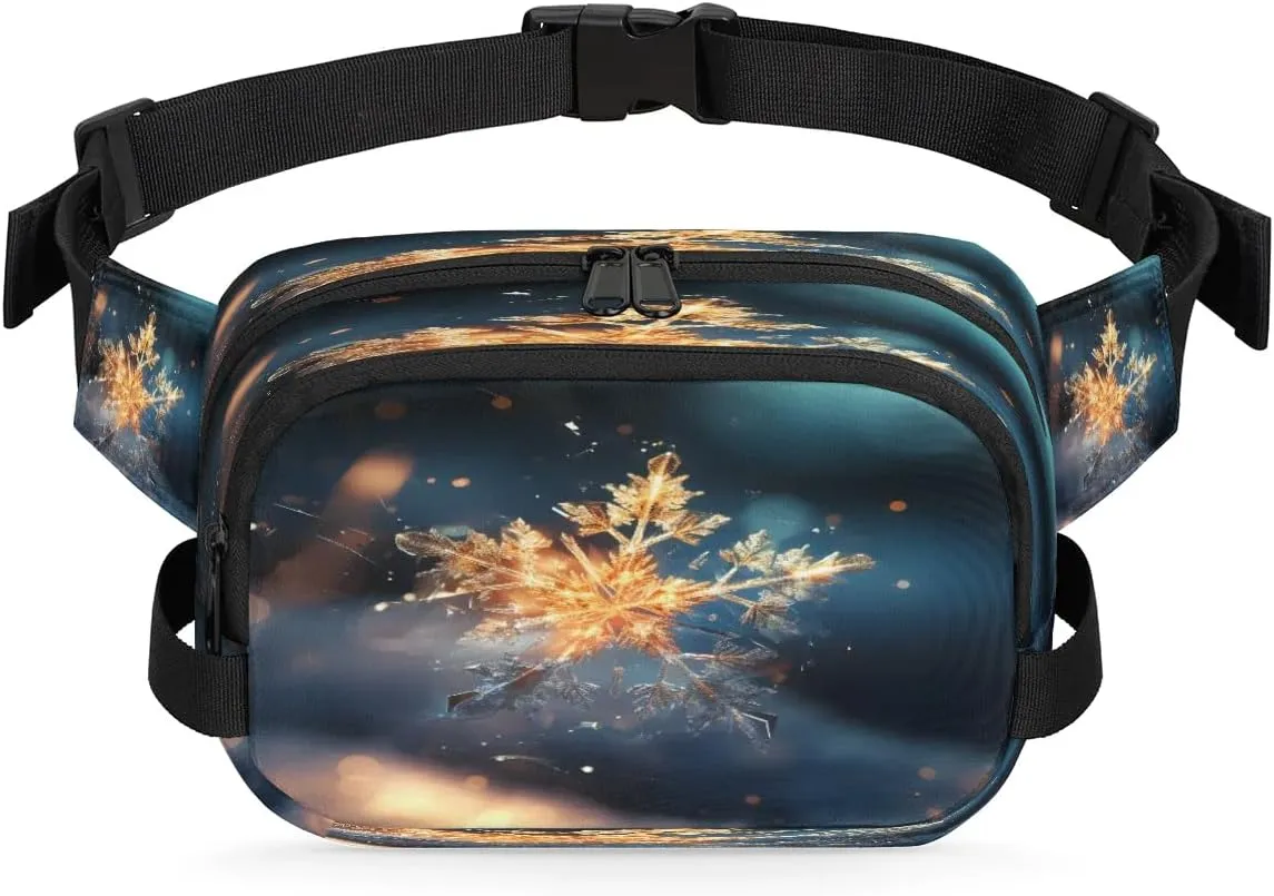 Art Abstract Print Fanny Packs for Women Men Waterproof Waist Bag with Adjustable Strap Belt Bag for Travel Running Hiking