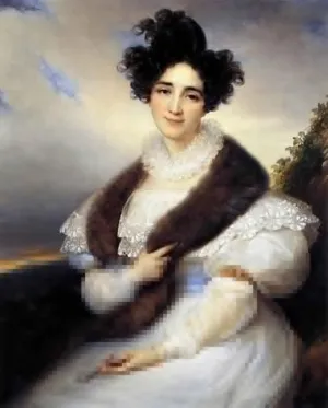 ARTSLSBS vintage Canvas Painting Artwors Canvas Picture Portrait of Marie J. Lafont-Porcher Francois- Kinsoen Portrait On Canvas for Home Decor 60x90cm