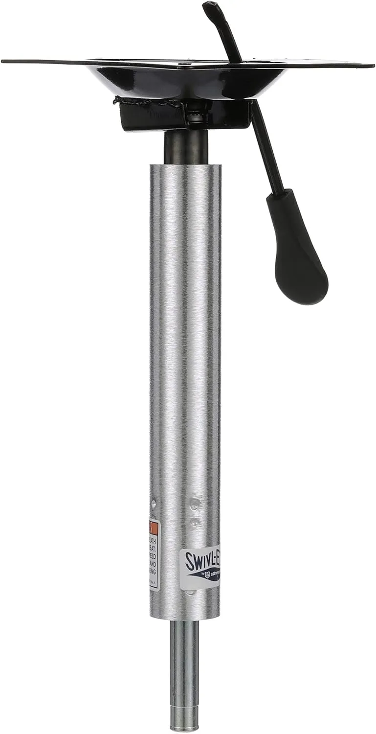 Attwood Lock'N-Pin 3/4" Adjustable Power Pedestal Boat Seat Pin Post with Mount SP-3004-T Threaded