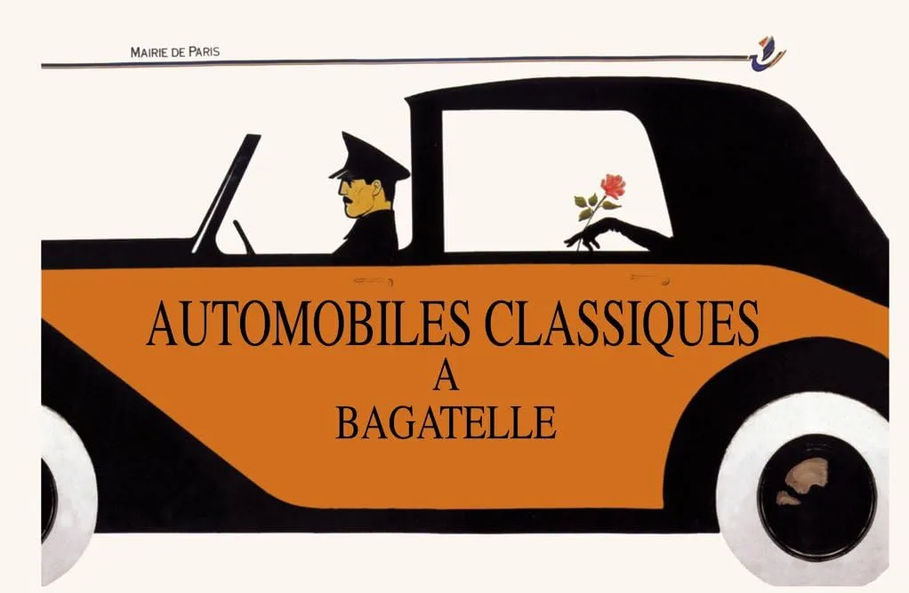 Automobiles Classiques a Bagatelle 24" x 16" Gallery Wrapped Canvas Wall Art