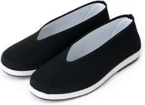 AUTOS Chinese Traditional Old Beijing Shoes Martial Art Kung Fu Tai Chi Rubber Sole Shoes Black,14