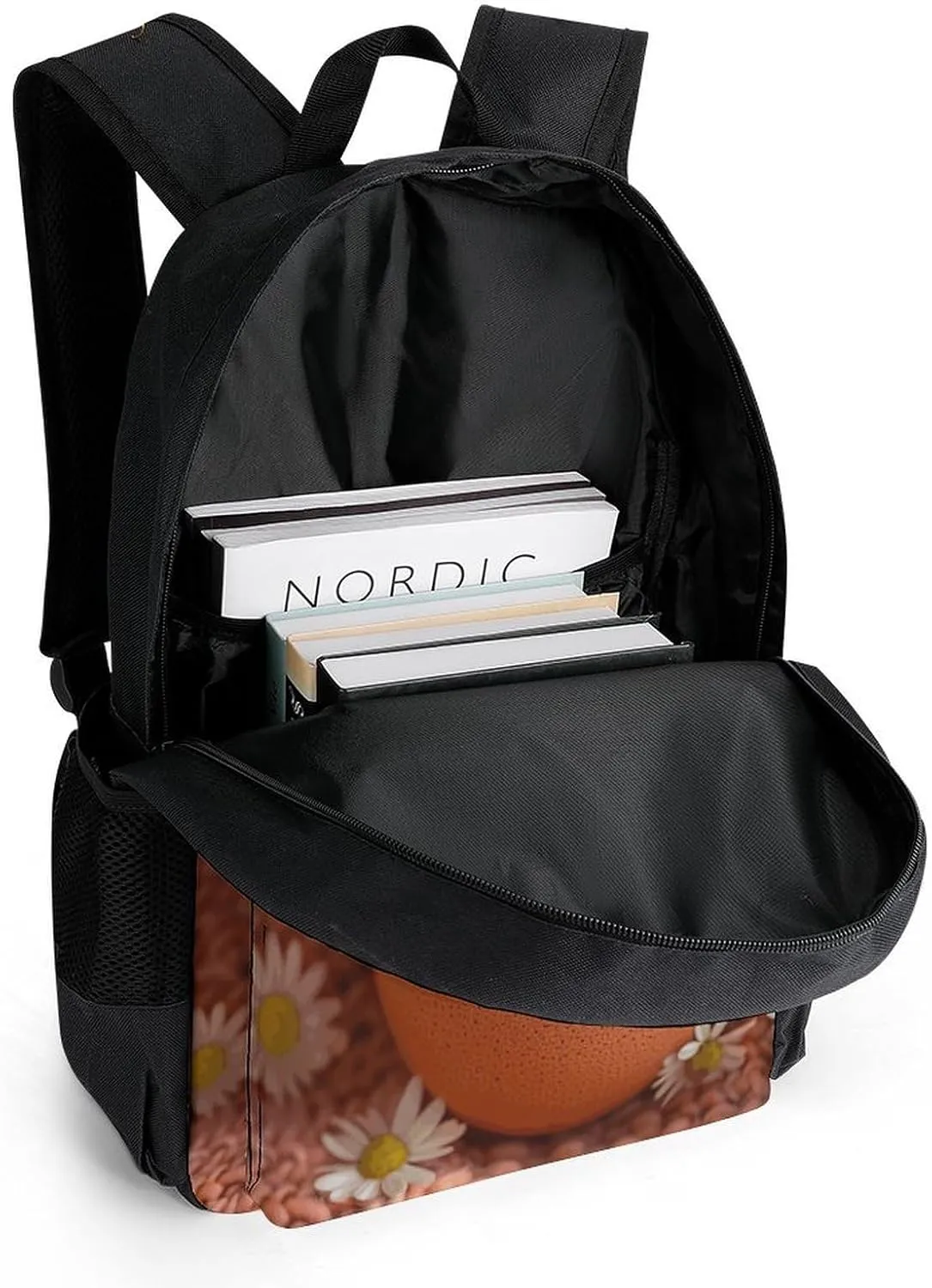 Backpack for Men Women Laptop Backpack Brown Eggs And Flowers Casual Daypack Laptop Bag for Travel