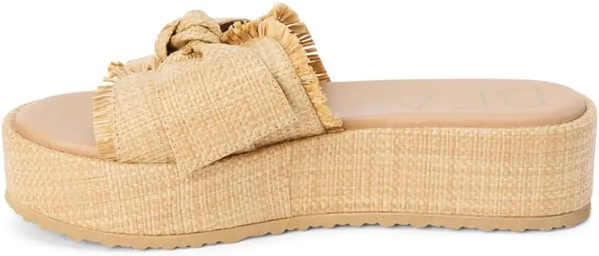 BEACH by Matisse Womens Sunda Platform Slide Casual Sandals Casual - Beige