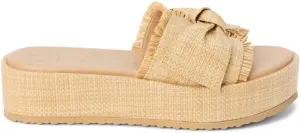 BEACH by Matisse Womens Sunda Platform Slide Casual Sandals Casual - Beige