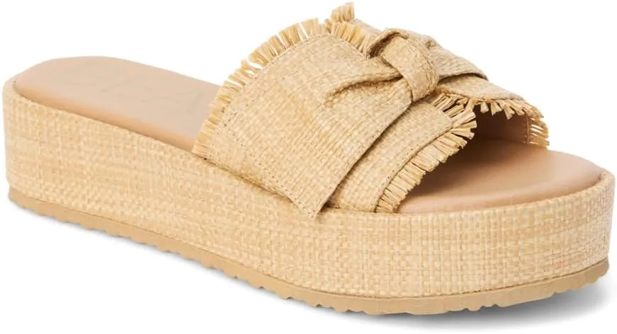 BEACH by Matisse Womens Sunda Platform Slide Casual Sandals Casual - Beige
