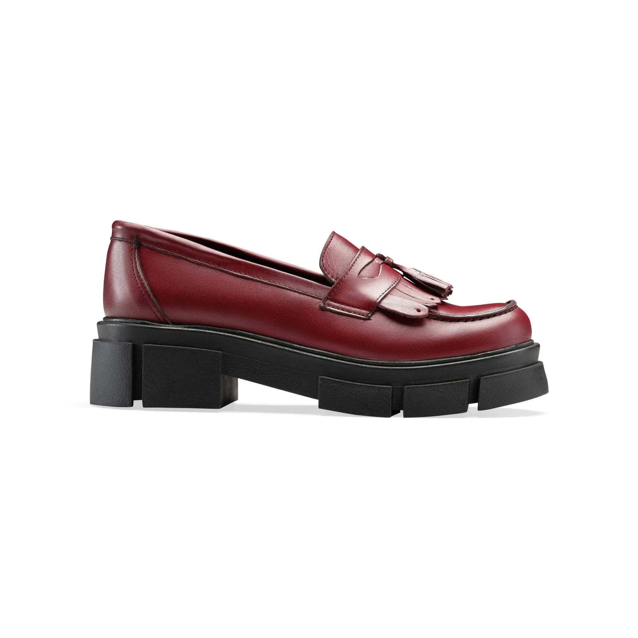Beckett | Women Brogue Loafers Burgundy
