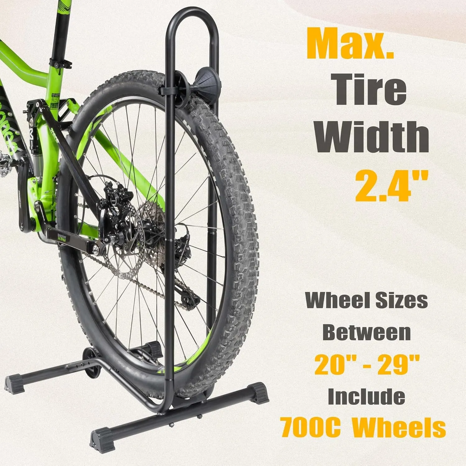 BikeHand Bike Floor Stand Parking Rack Stand - for 24"-29" Mountain MTB & Road Bikes Bicycles Indoor Outdoor Garage Storage - Classic New Version for 3 Bikes