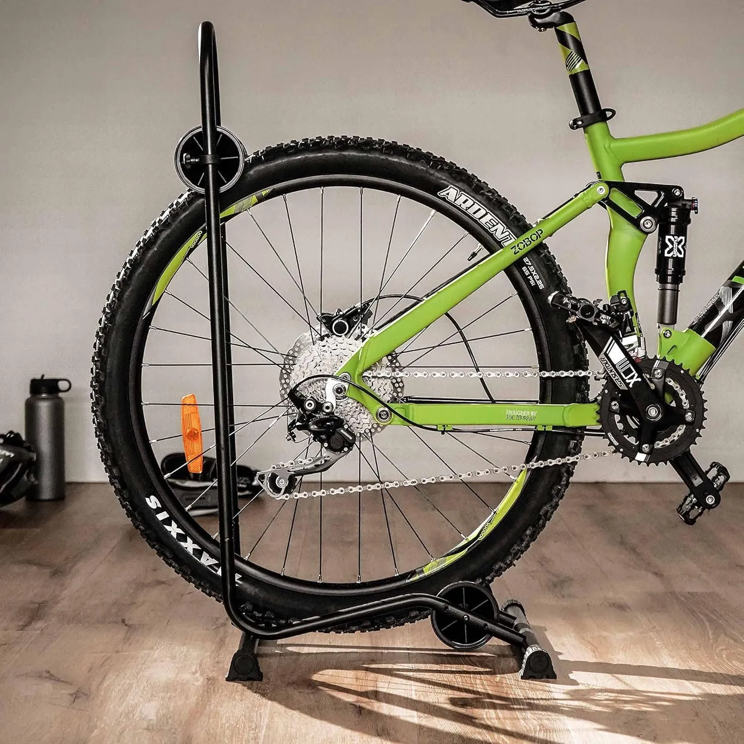 BikeHand Floor Stand Parking Rack - for 24"-29" Mountain MTB & Road Bicycles Indoor Outdoor Garage Storage - Fat Bike for 3 Bikes