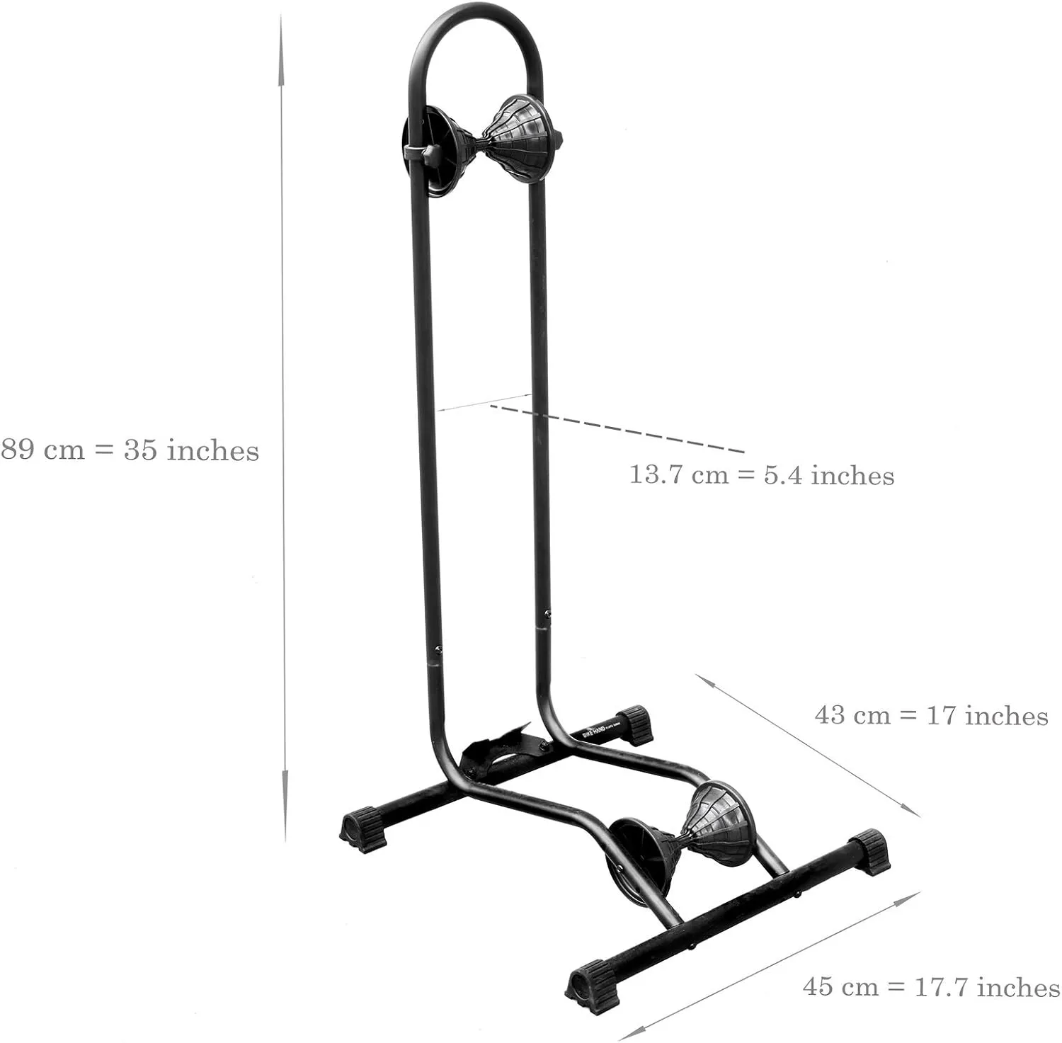 BikeHand Floor Stand Parking Rack - for 24"-29" Mountain MTB & Road Bicycles Indoor Outdoor Garage Storage - Fat Bike for 3 Bikes