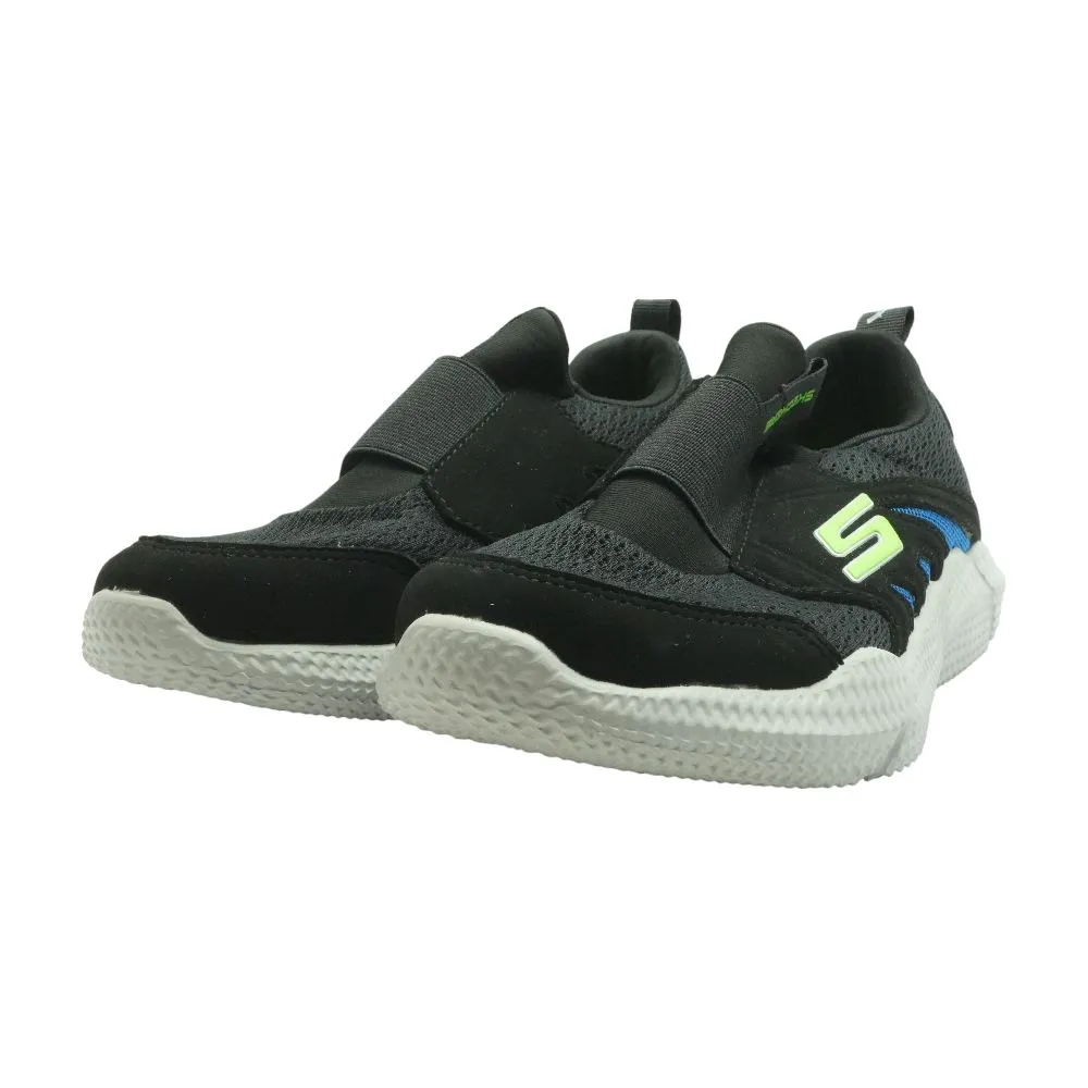 Black Athletic Slip On Sneakers
