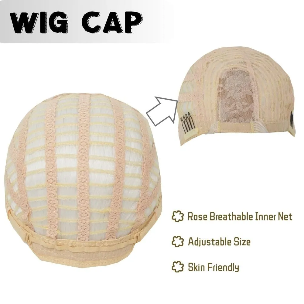 Blonde Wig with Bangs Long Curly Wigs for Women Natural fluffy Synthetic Fibre Hair Cosplay Party Anime Costume Wig