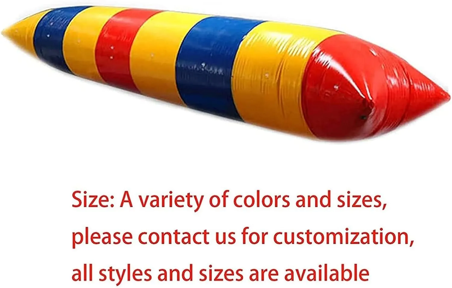 Bounce Swim Platform,Inflatable Water Trampoline, Bouncing Bed, Water Punch Off Inflatable Pillow Water Amusement Equipment(3 * 5m)