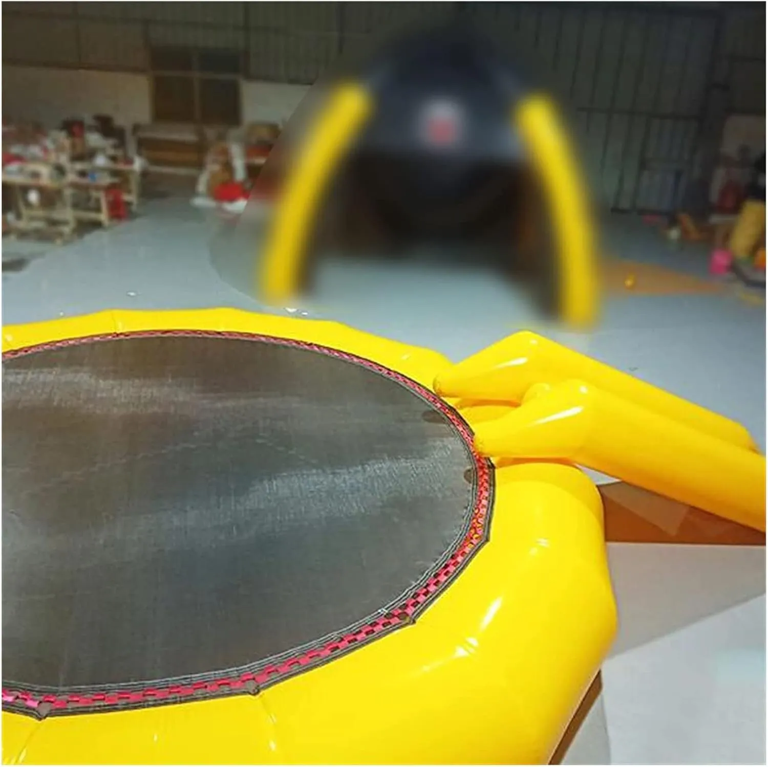 Bounce Swim Platform,Inflatable Water Trampoline, Water Trampoline Lake Inflatable Trampoline, Leisure Water Trampoline with Electric Inflatable, Adult Trampoline Water Amusement Bounce Table,4m(4m)