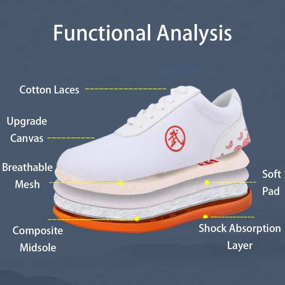 Boxing Karate Kung Fu Tai Chi Shoes,Slip-on Style, Casual,Suitable for Indoor/Outdoor use,