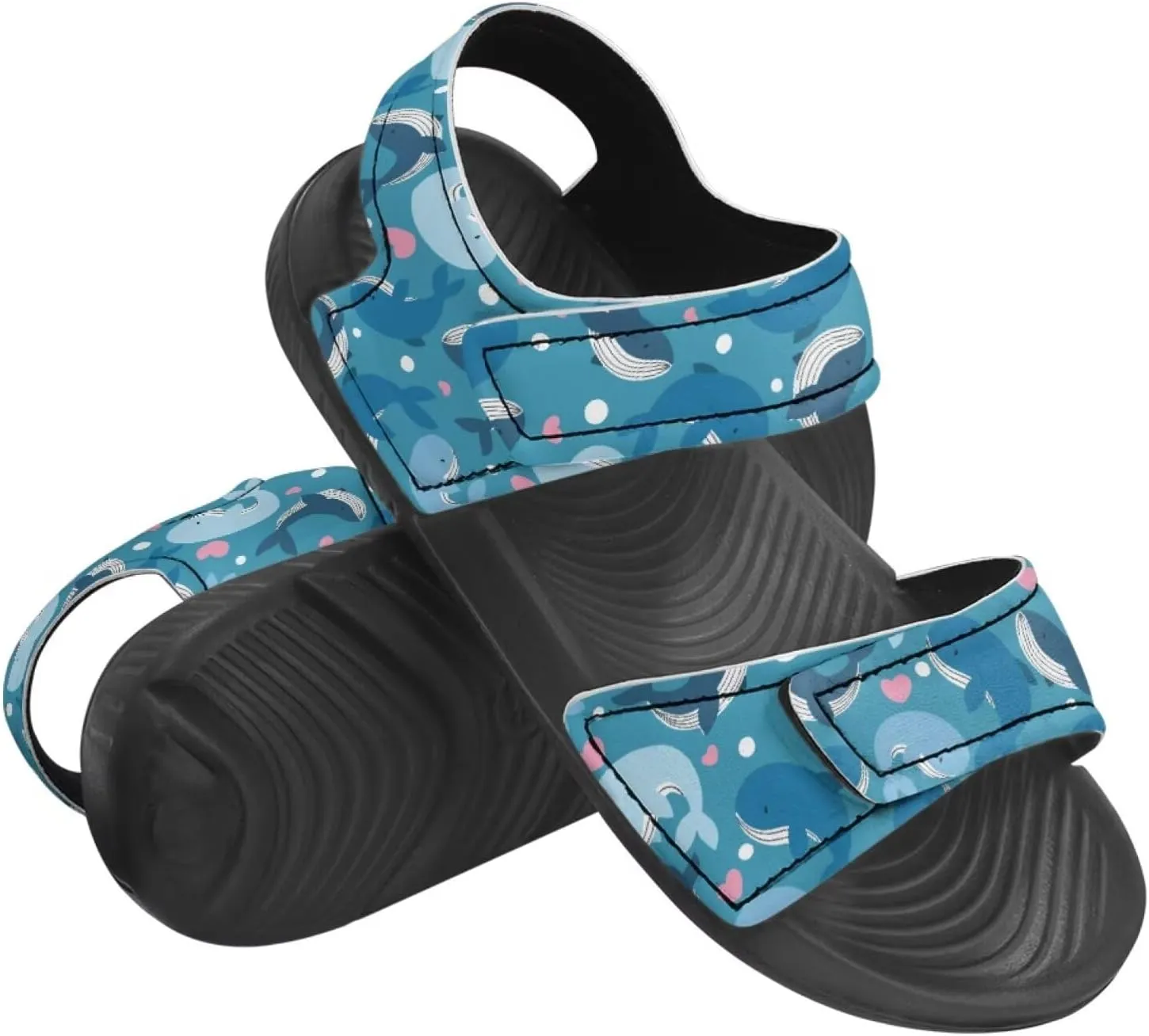 Boys Sandals for Kids Girls Summer Shoes Fashion Slide Sandals with Adjustable Strap Comfort Kids Beach Footwear