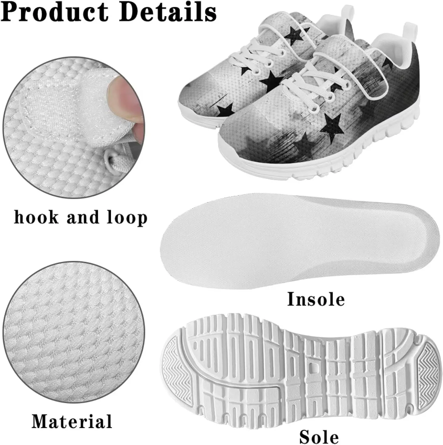 Boys School Running Shoes Little Kids Sport Slip On Shoes Cool Sneakers
