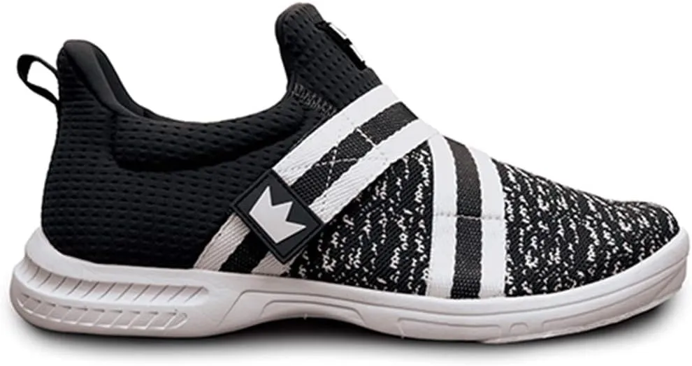 Brunswick mens size Bowling Shoes, Black/White, 9.5 US