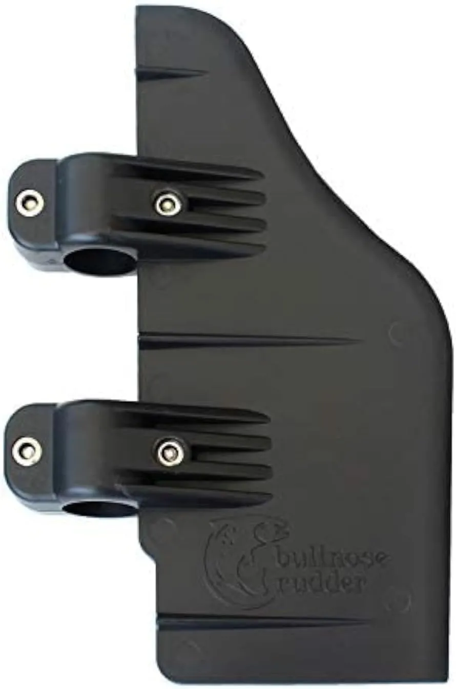 Bullnose Rudder clamp on boat rudder fits a 1.125" transom trolling motor shaft. Commonly used for, inflatable Pontoon, Pelican Bass Raider 10E, fishing Kayak, Canoe, Jon boat, etc. USA Manufactured