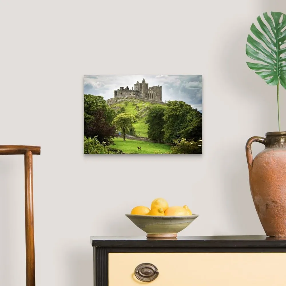 CANVAS ON DEMAND Rock of Cashel; Cashel County Tipperary Ireland Canvas Wall Art Print by Patrick Swan, Home Decor, Horse, Equine Artwork, 18" x12in