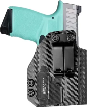 Carbon Fibre Kydex IWB Holster for PSA Dagger Compact Taurus G2C G3C G3 Sig Sauer P365 X-Macro with Olight PL mini 2 Valkyrie 600 Lumens Light