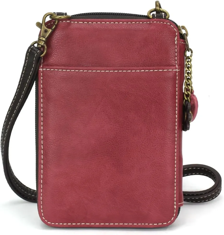 CHALA Wallet Crossbody Cell Phone Purse - Women Faux Leather Multicolor Handbag with Adjustable Strap