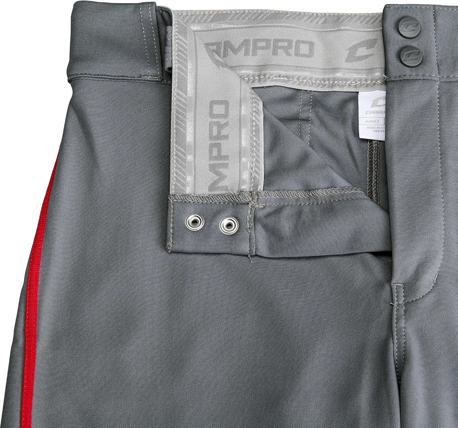 CHAMPRO Men's Triple Crown 2.0 Open Bottom Baseball Pants with Braid