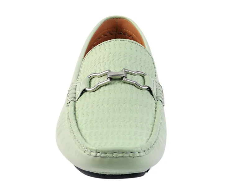 Charles Mint Green Driving Loafers