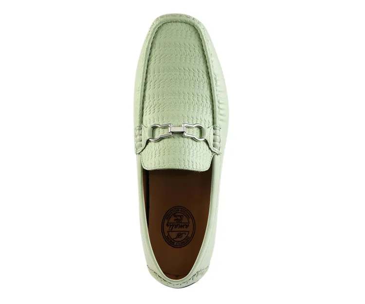 Charles Mint Green Driving Loafers