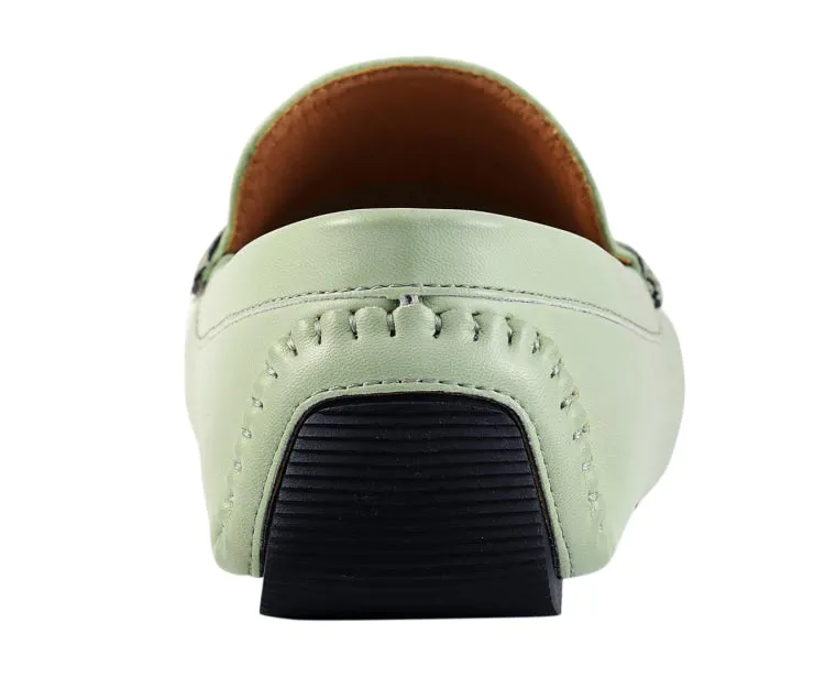 Charles Mint Green Driving Loafers