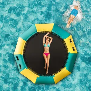 Children's Water Inflatable Floating Toy Trampoline Trampoline Ocean Ball Pool Amusement Park Adult Weight Loss Trampoline,10FT/3M
